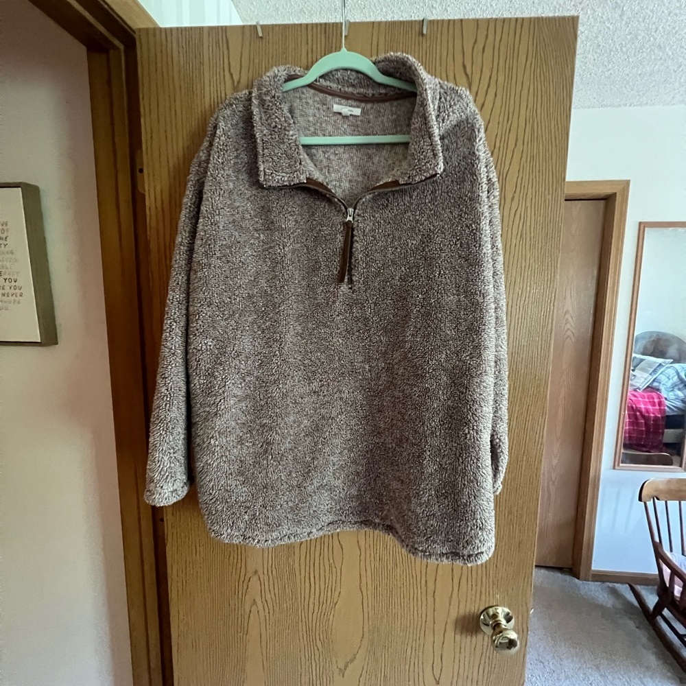 Maurices Brown Fuzzy Sweater